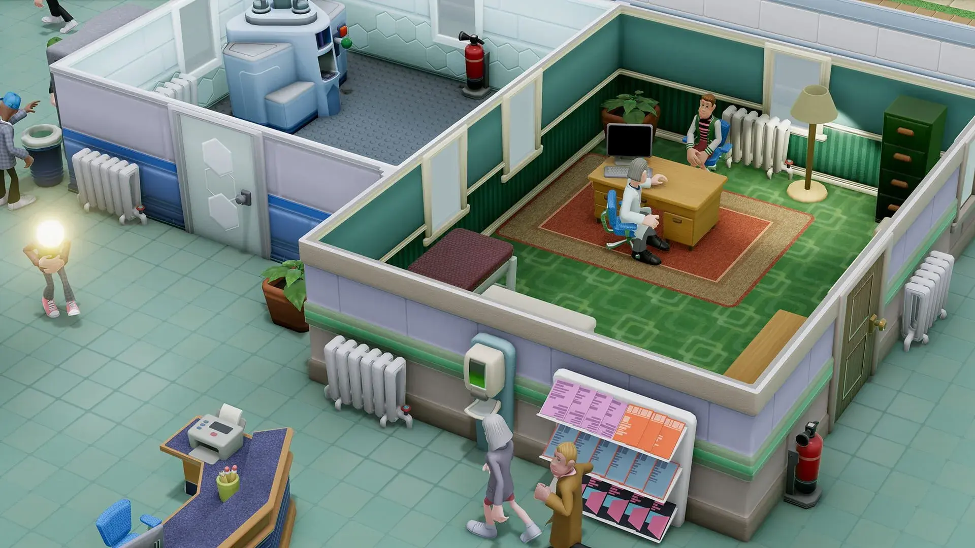 Two Point Hospital (Switch) - gameplay screenshot