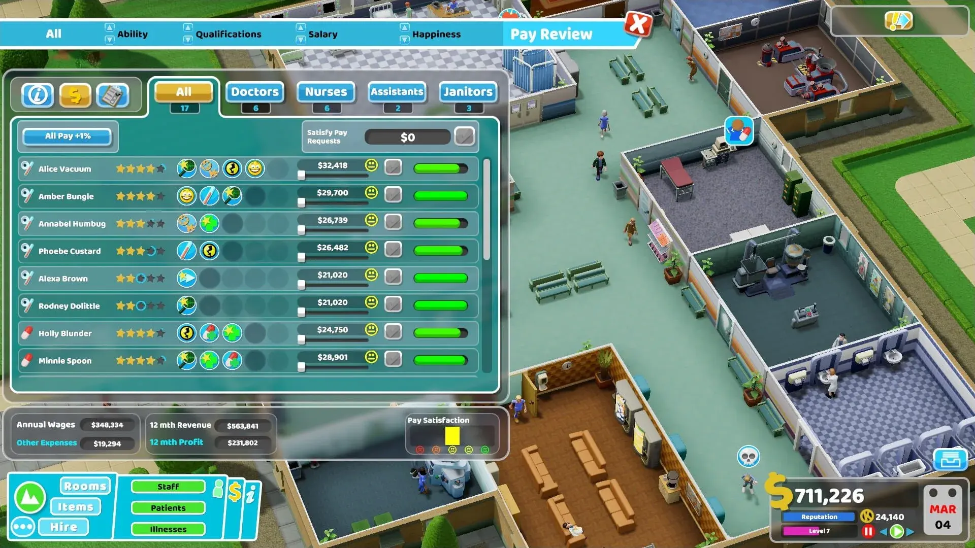 Two Point Hospital (Xbox Series & PC) - główny screenshot z gry