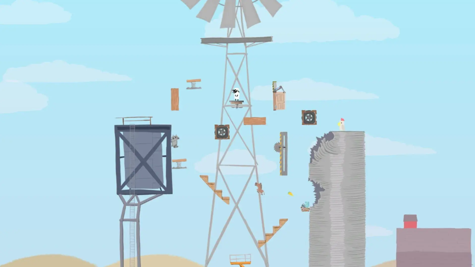 Ultimate Chicken Horse: Ultimate Edition - główny screenshot z gry