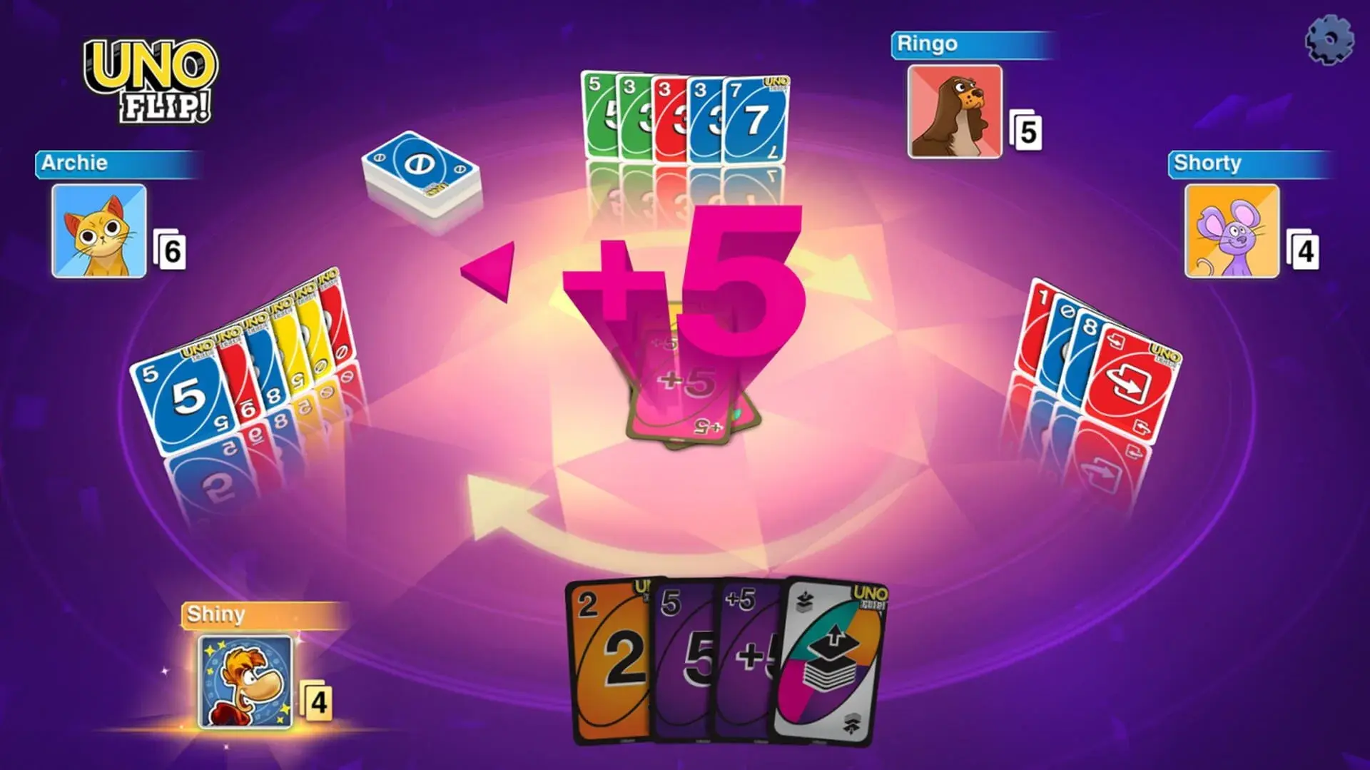 Uno: Flip - akcja w grze