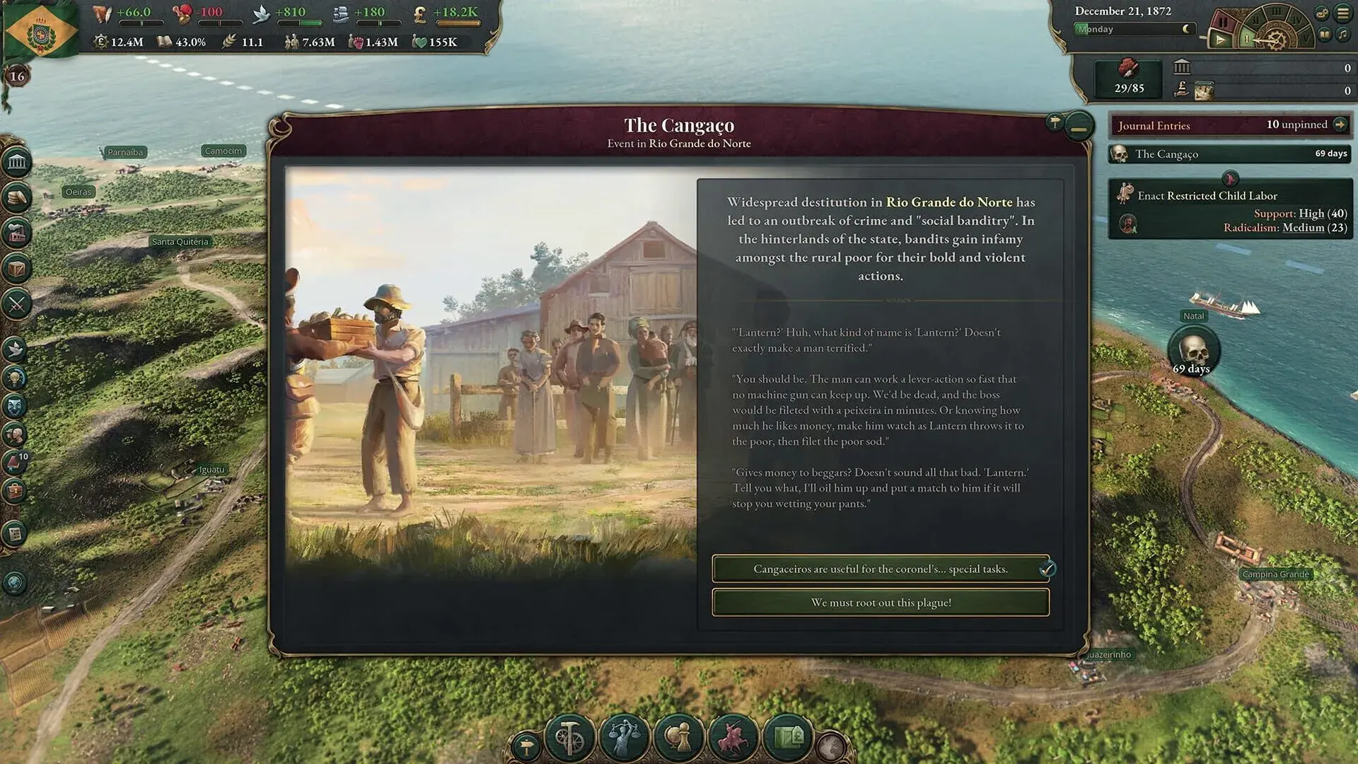 Victoria 3: Colossus of the South - gameplay screenshot