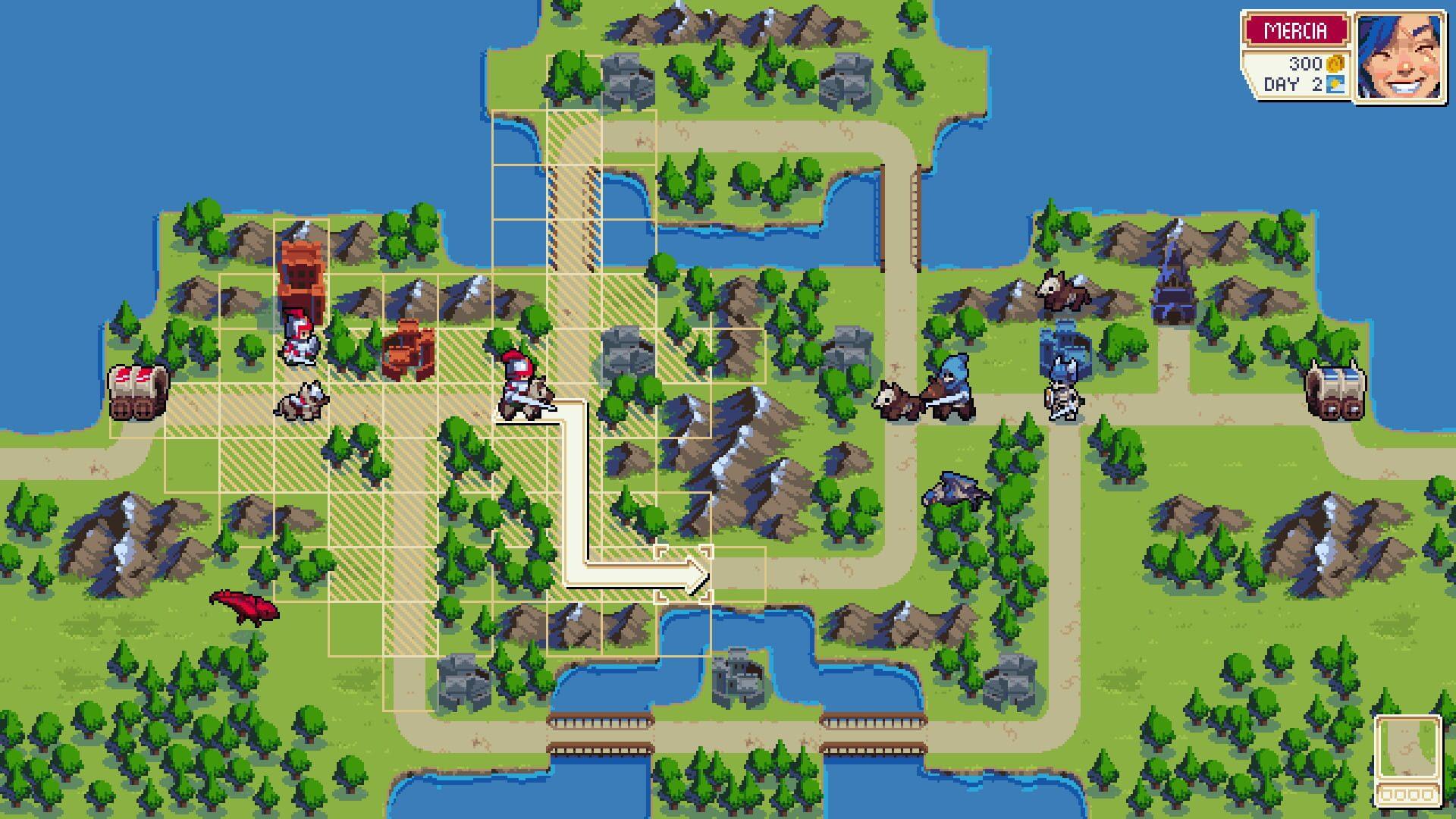 Wargroove - akcja w grze