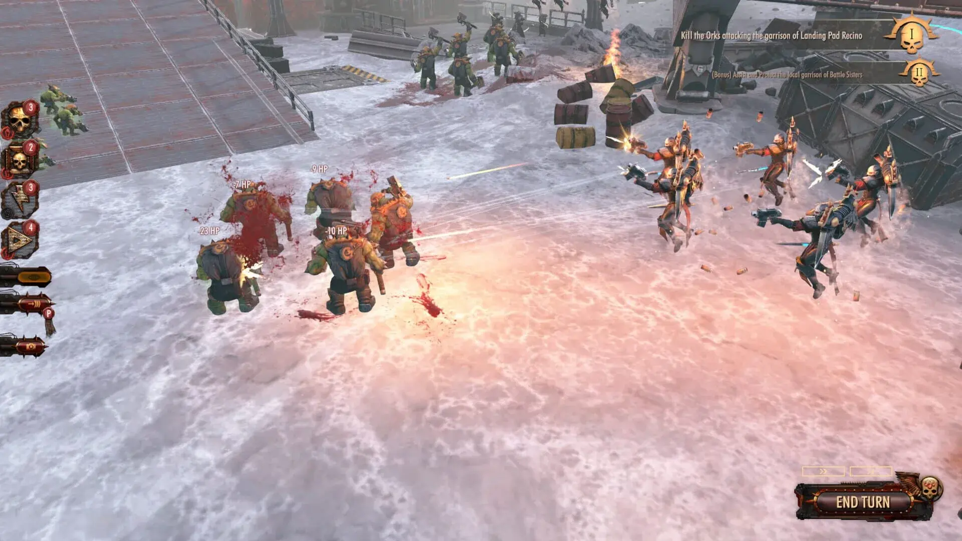 Warhammer 40,000: Battlesector – Deeds of the Fallen - akcja w grze