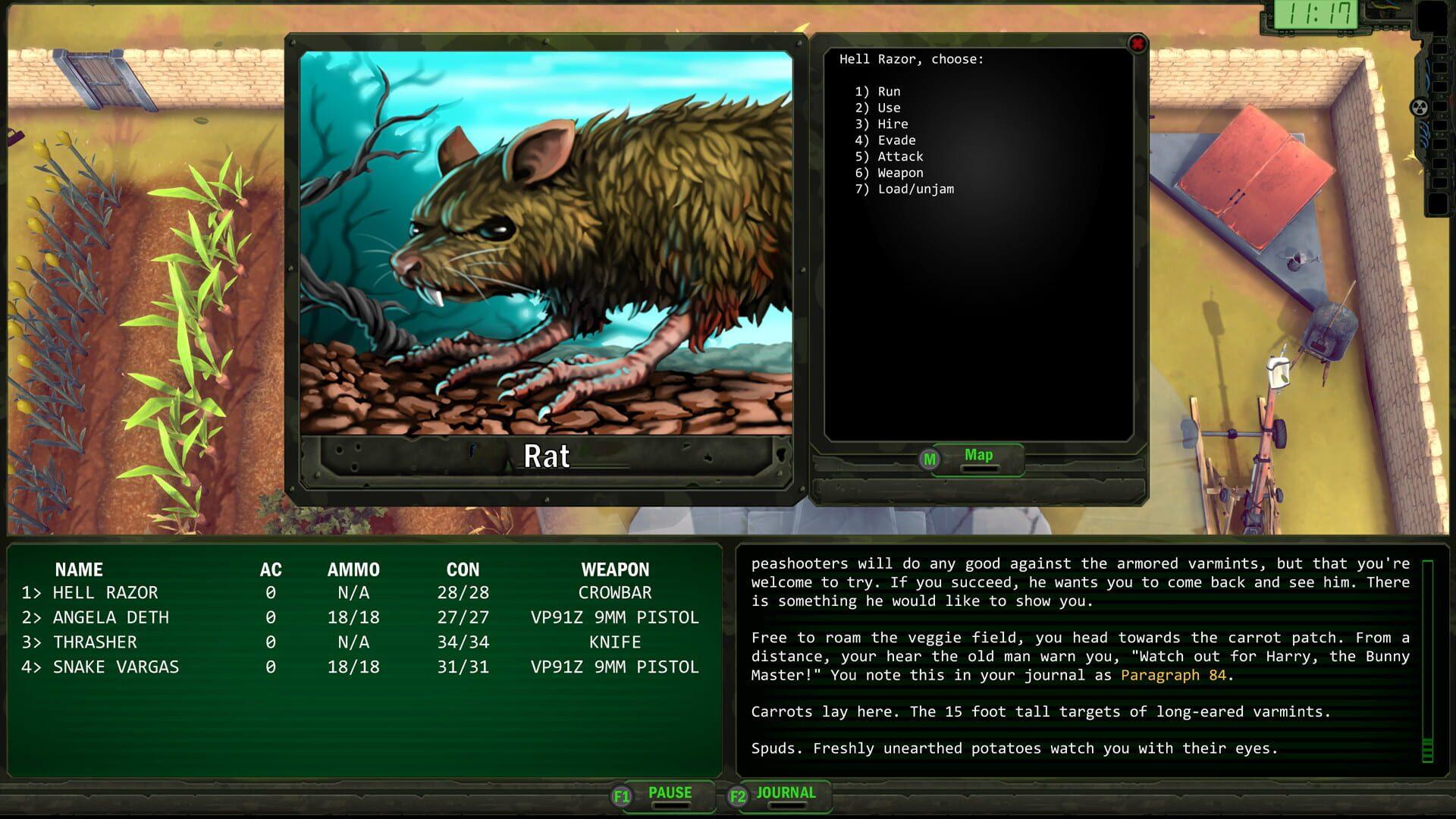 Wasteland Remastered - gameplay screenshot