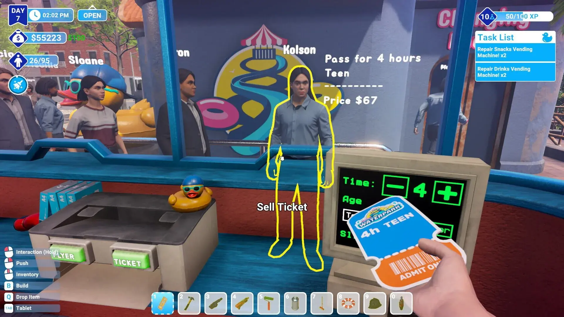 Waterpark Simulator (PS5) - świat gry, lokacja