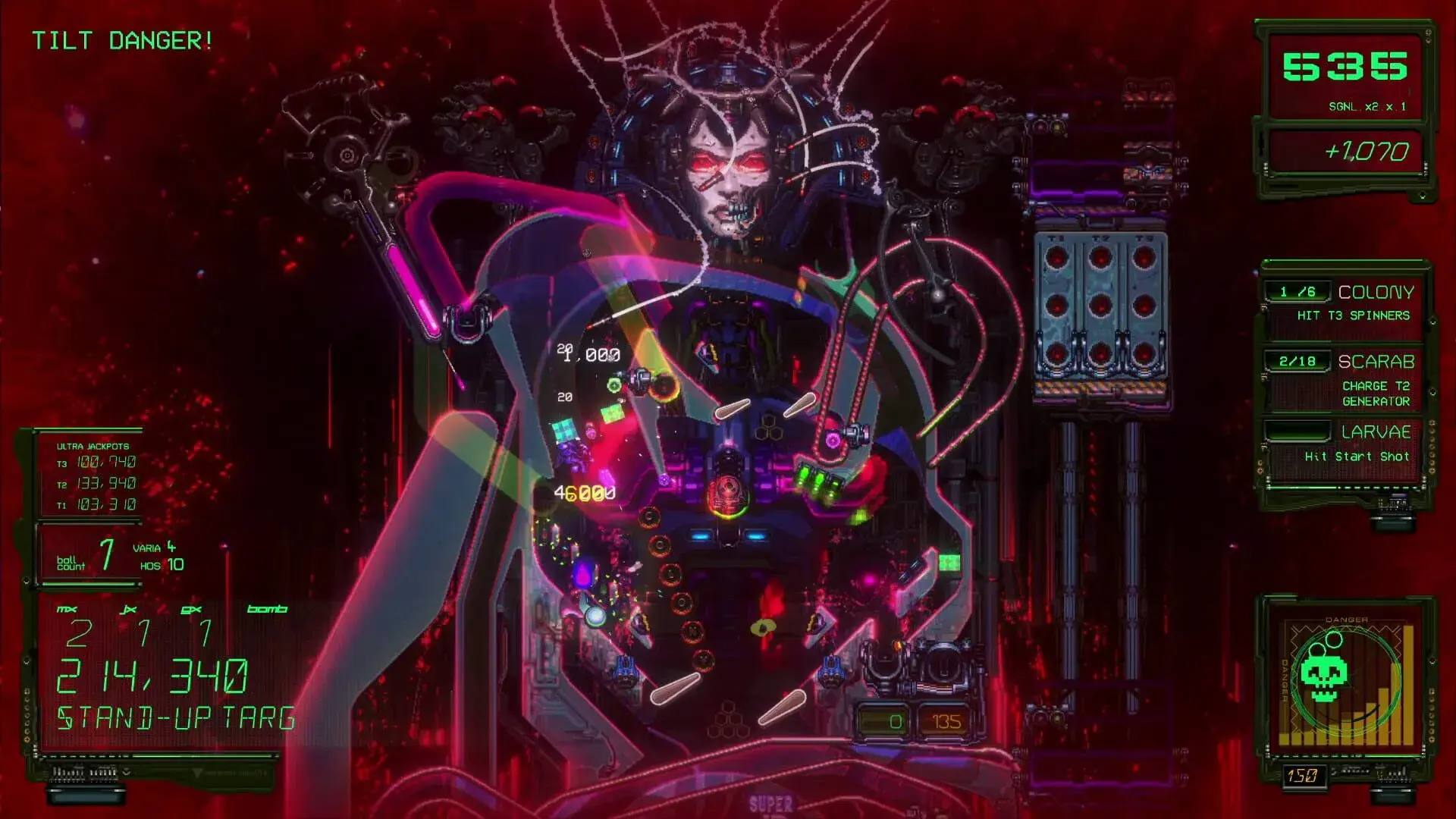 Xenotilt: Hostile Pinball Action - gameplay screenshot