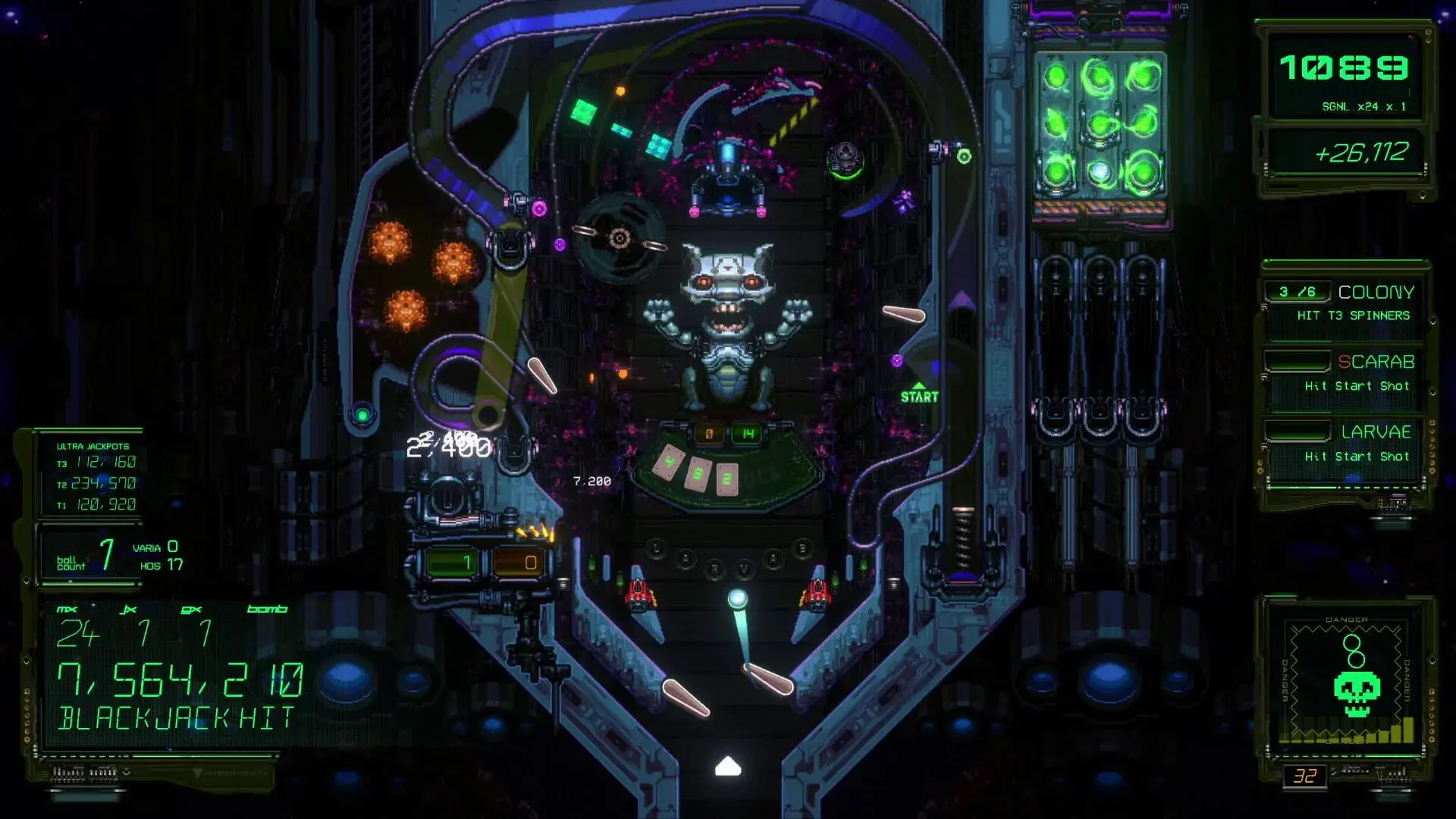Xenotilt: Hostile Pinball Action - screenshot wysokiej jakości
