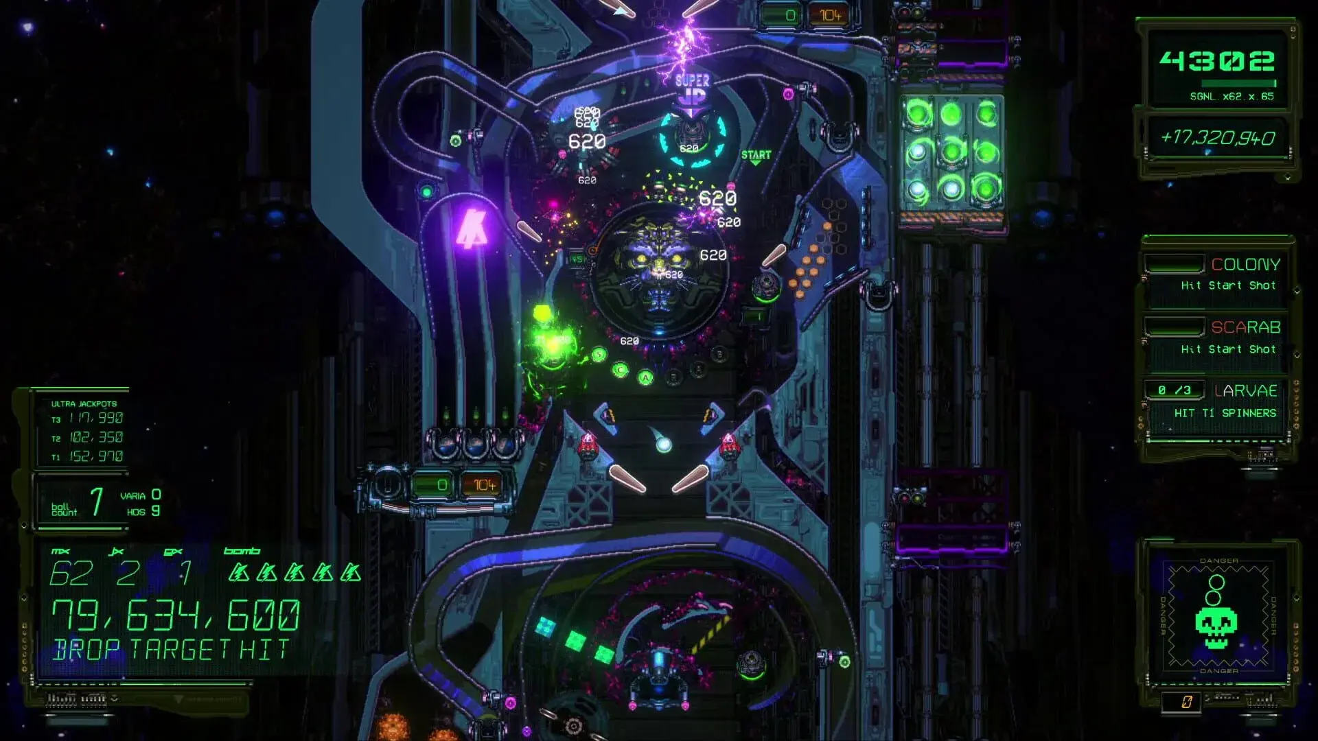Xenotilt: Hostile Pinball Action (PS5) - screenshot wysokiej jakości