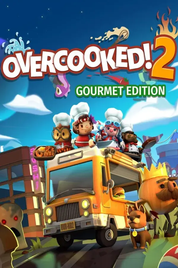 Okładka gry Overcooked! 2: Gourmet Edition