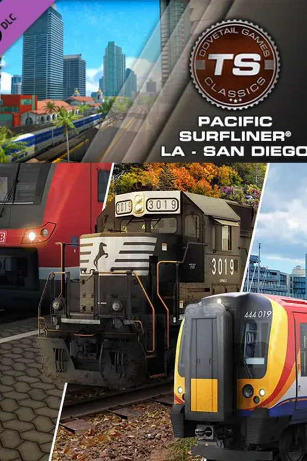 Okładka gry Train Simulator: Pacific Surfliner LA - San Diego Route Add-On