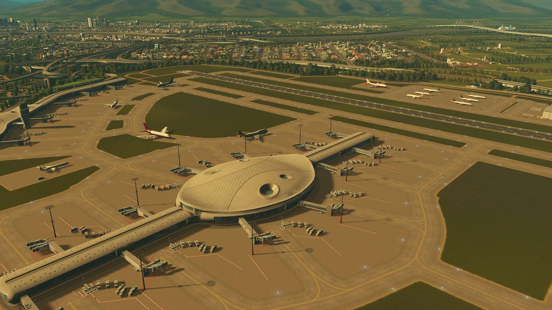 Cities: Skylines - Airports - główny screenshot z gry