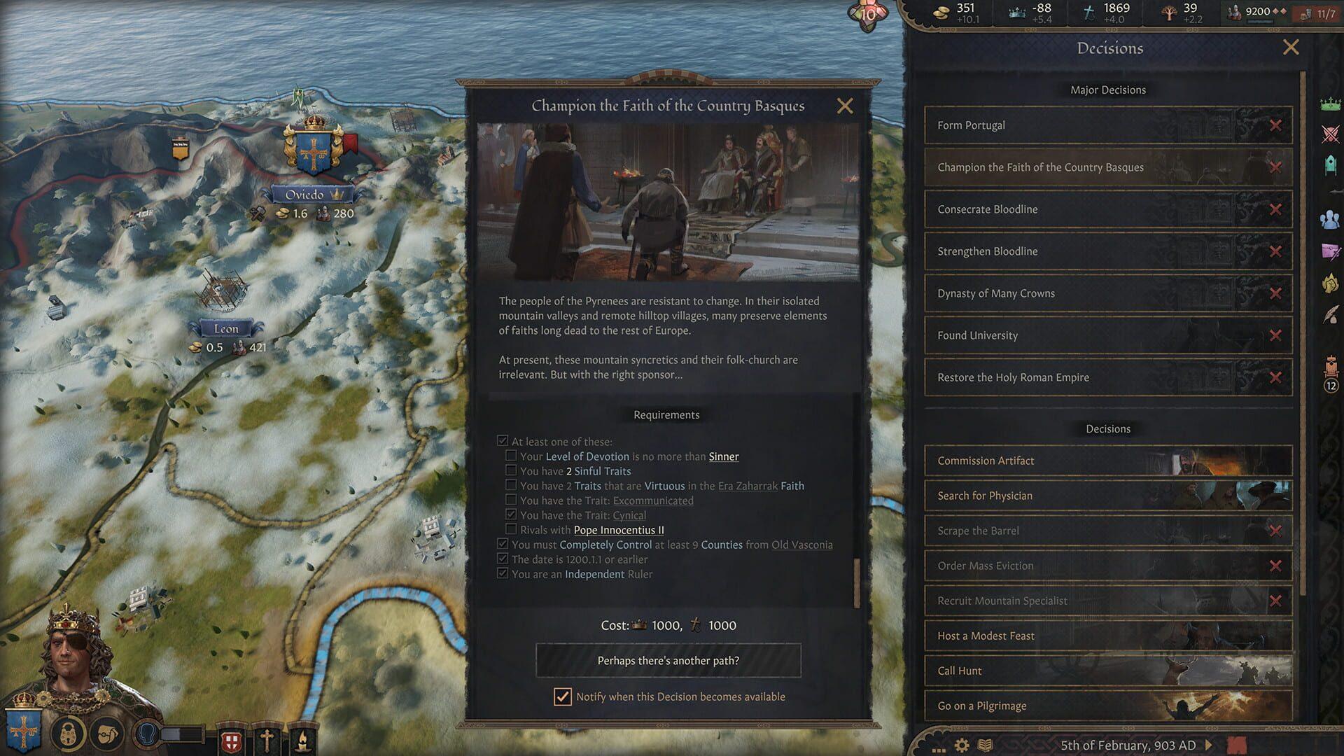 Crusader Kings III: Fate of Iberia - gameplay screenshot