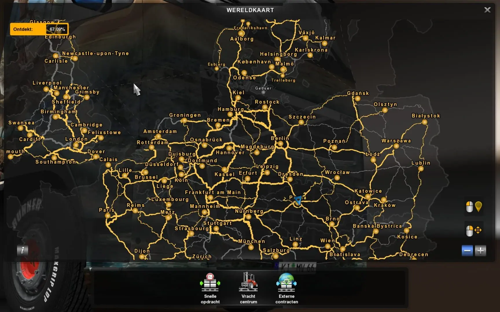 Euro Truck Simulator 2: Gold Edition - główny screenshot z gry