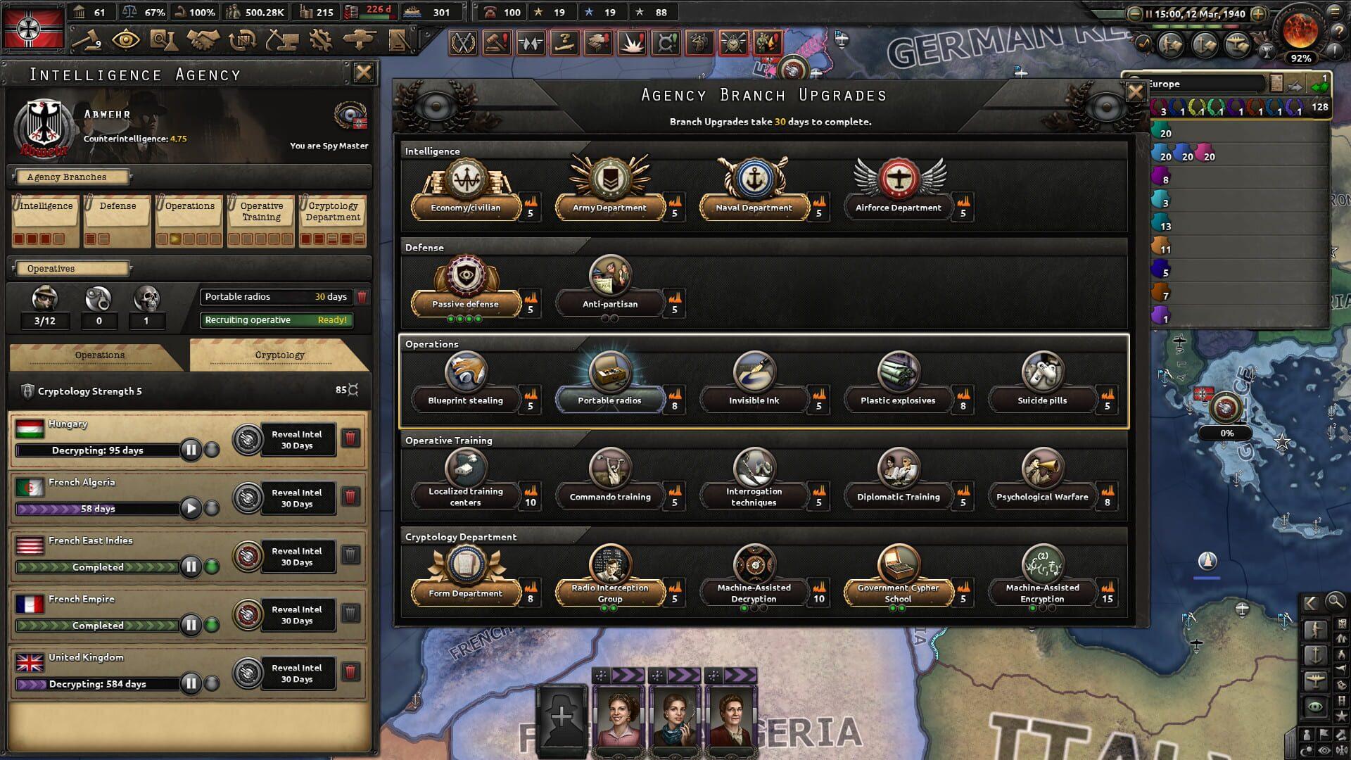 Expansion - Hearts of Iron IV: La Résistance - główny screenshot z gry