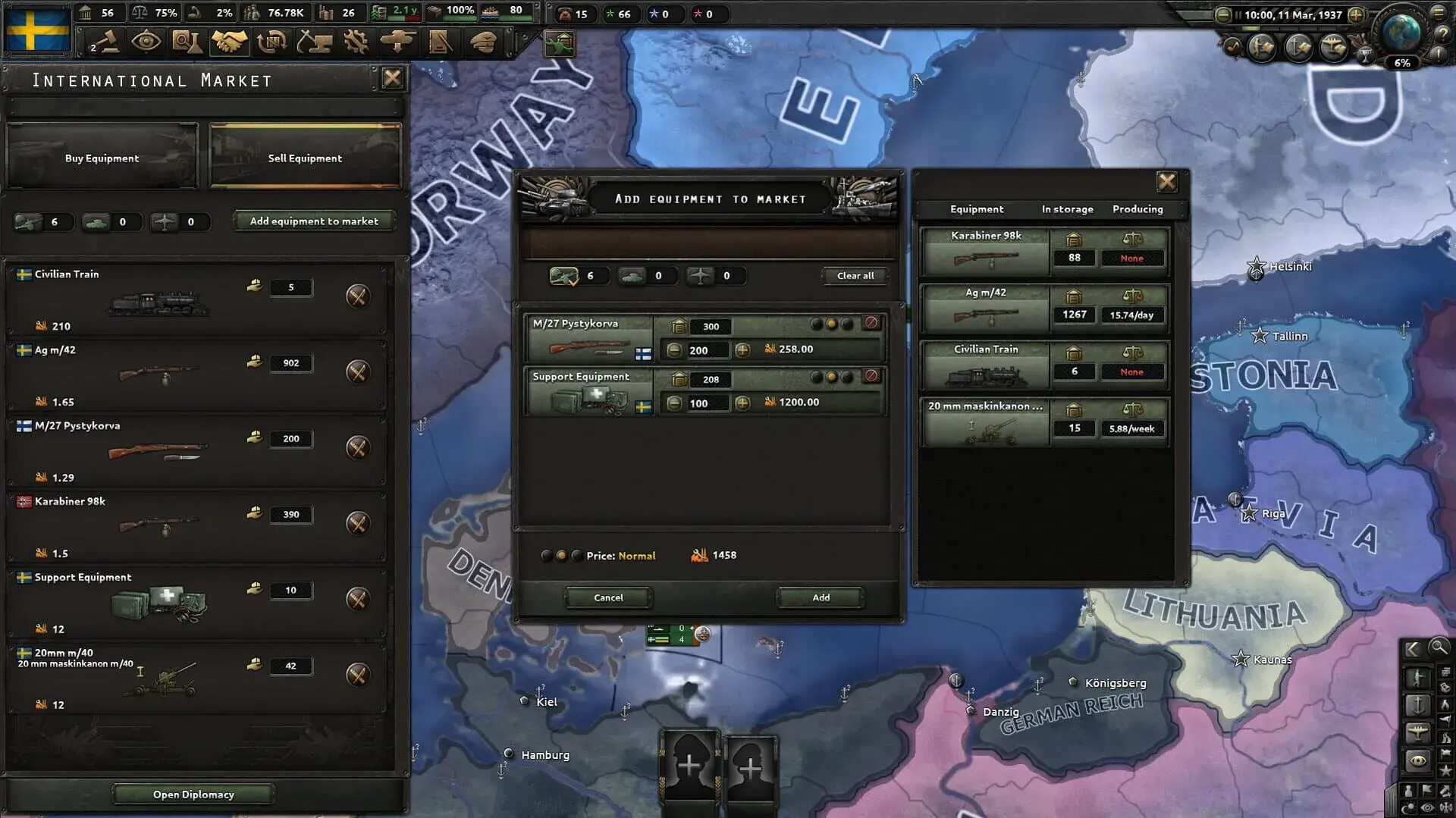 Hearts of Iron IV: Arms Against Tyranny - akcja w grze
