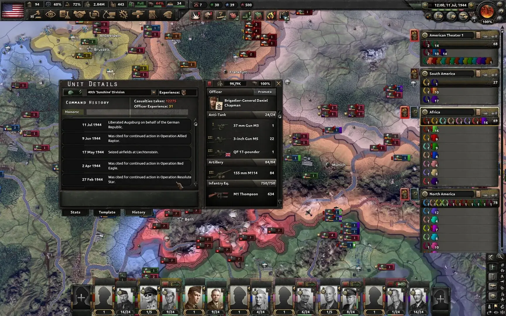 Hearts of Iron IV: By Blood Alone - główny screenshot z gry