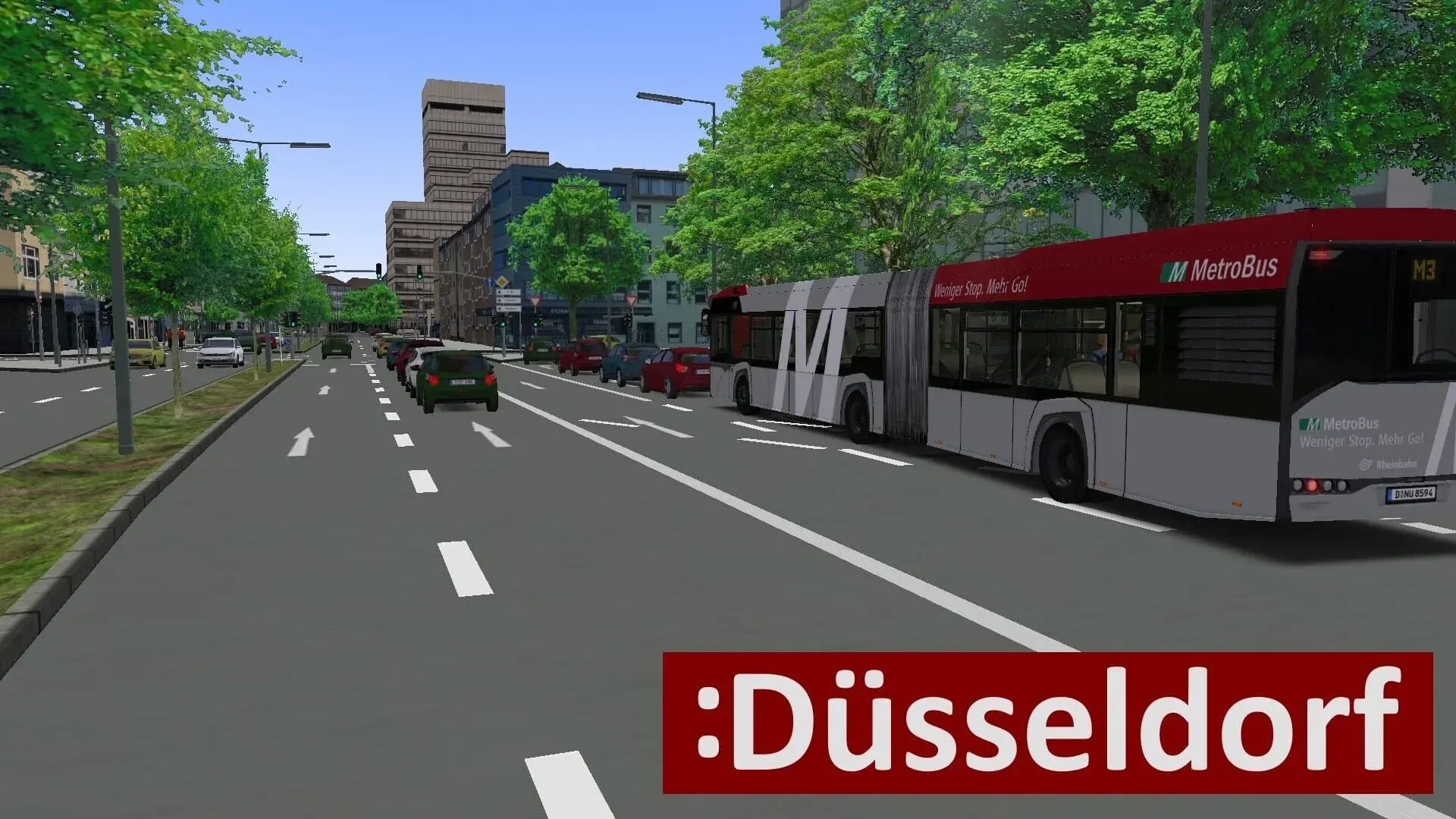 OMSI 2: Düsseldorf - świat gry, lokacja
