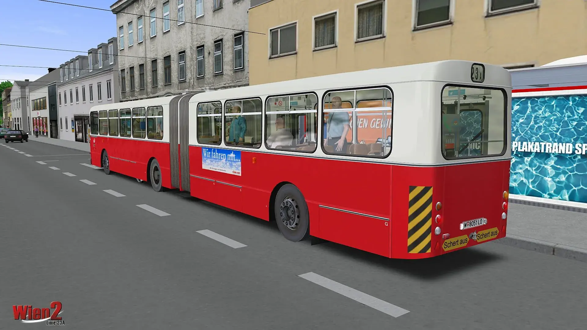 OMSI 2: Vienna 2 - Line 23A - obrazek z gry