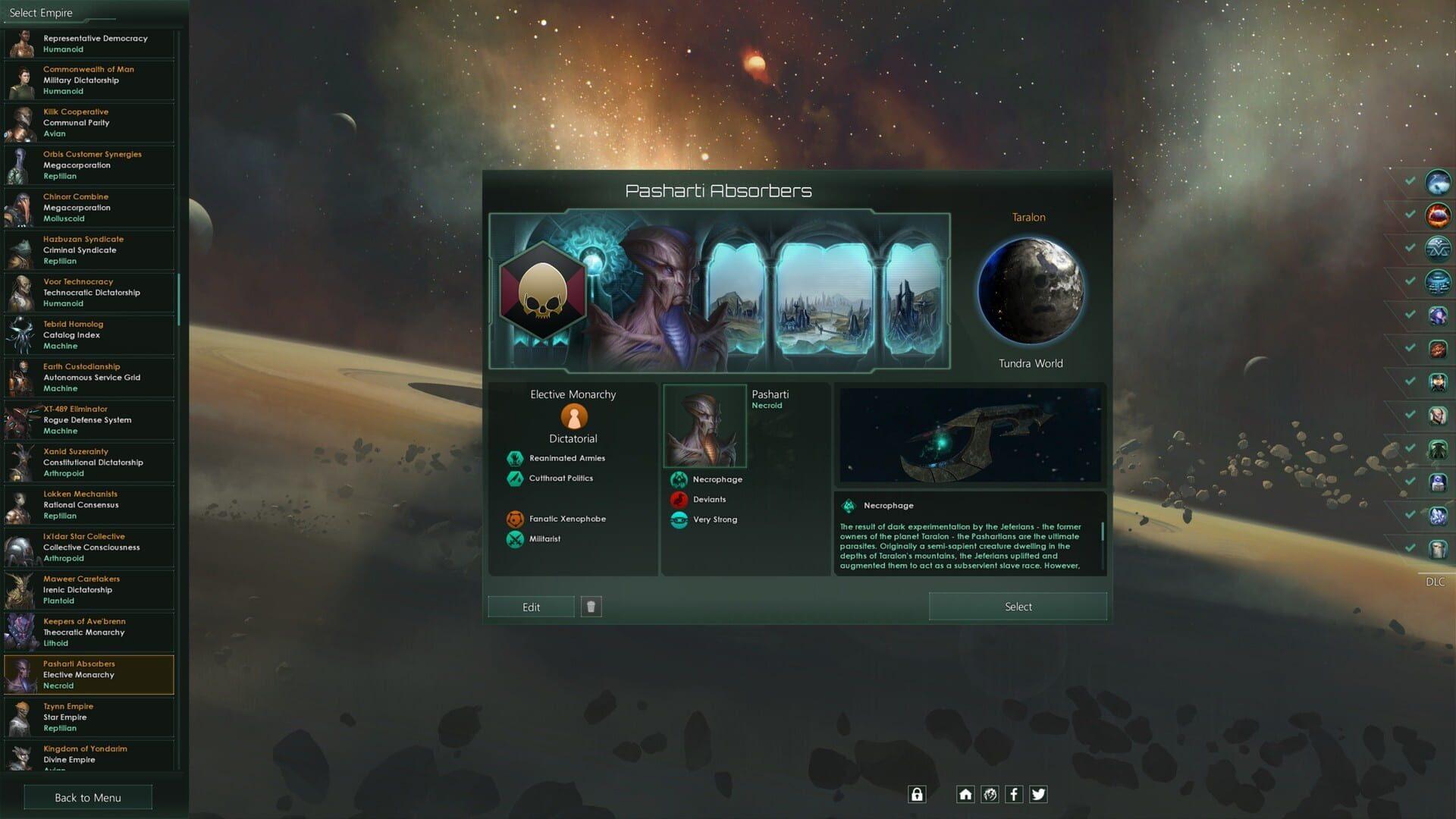 Stellaris: Necroids Species Pack - akcja w grze
