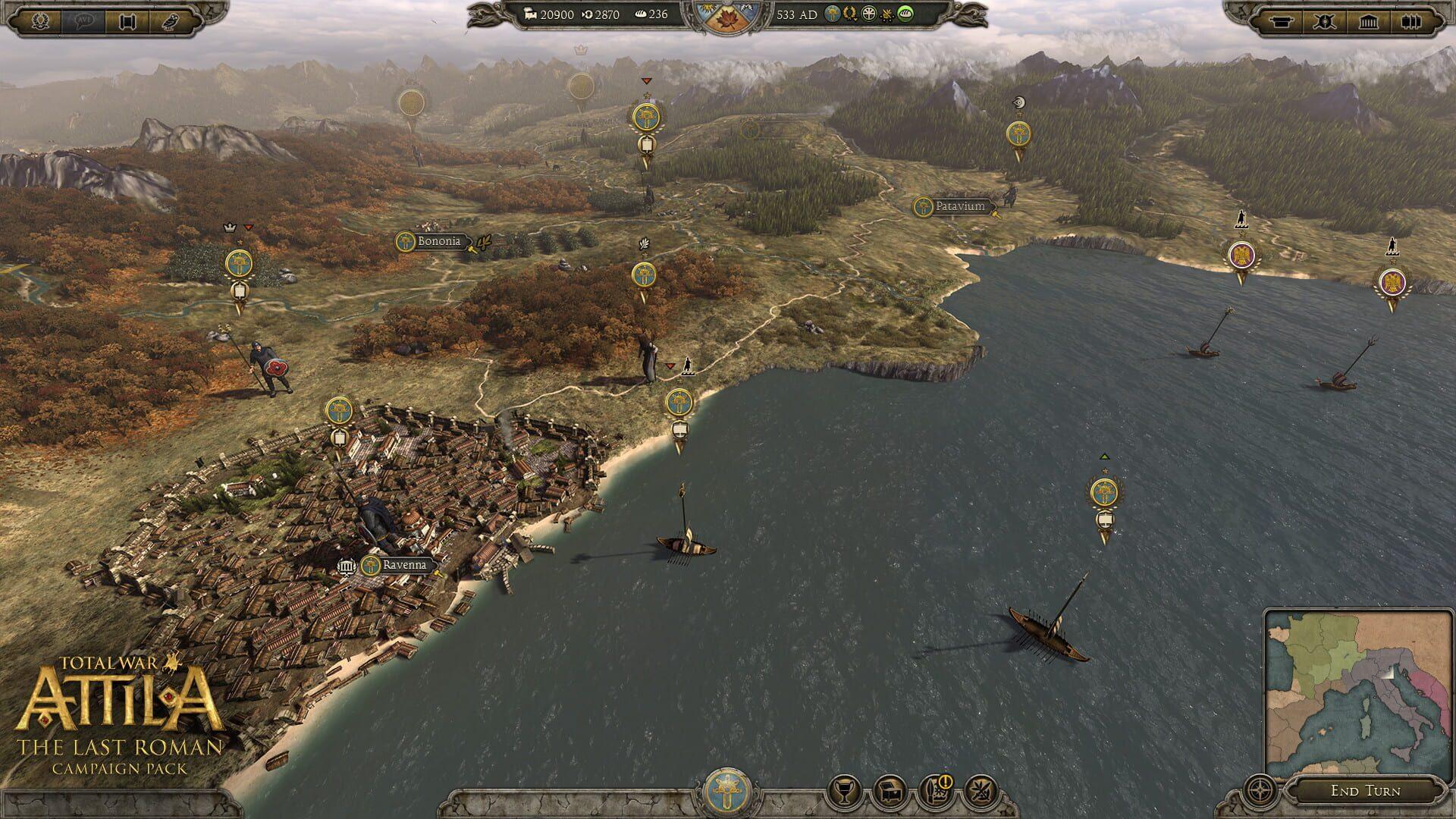 Total War: Attila - The Last Roman Campaign Pack - świat gry, lokacja