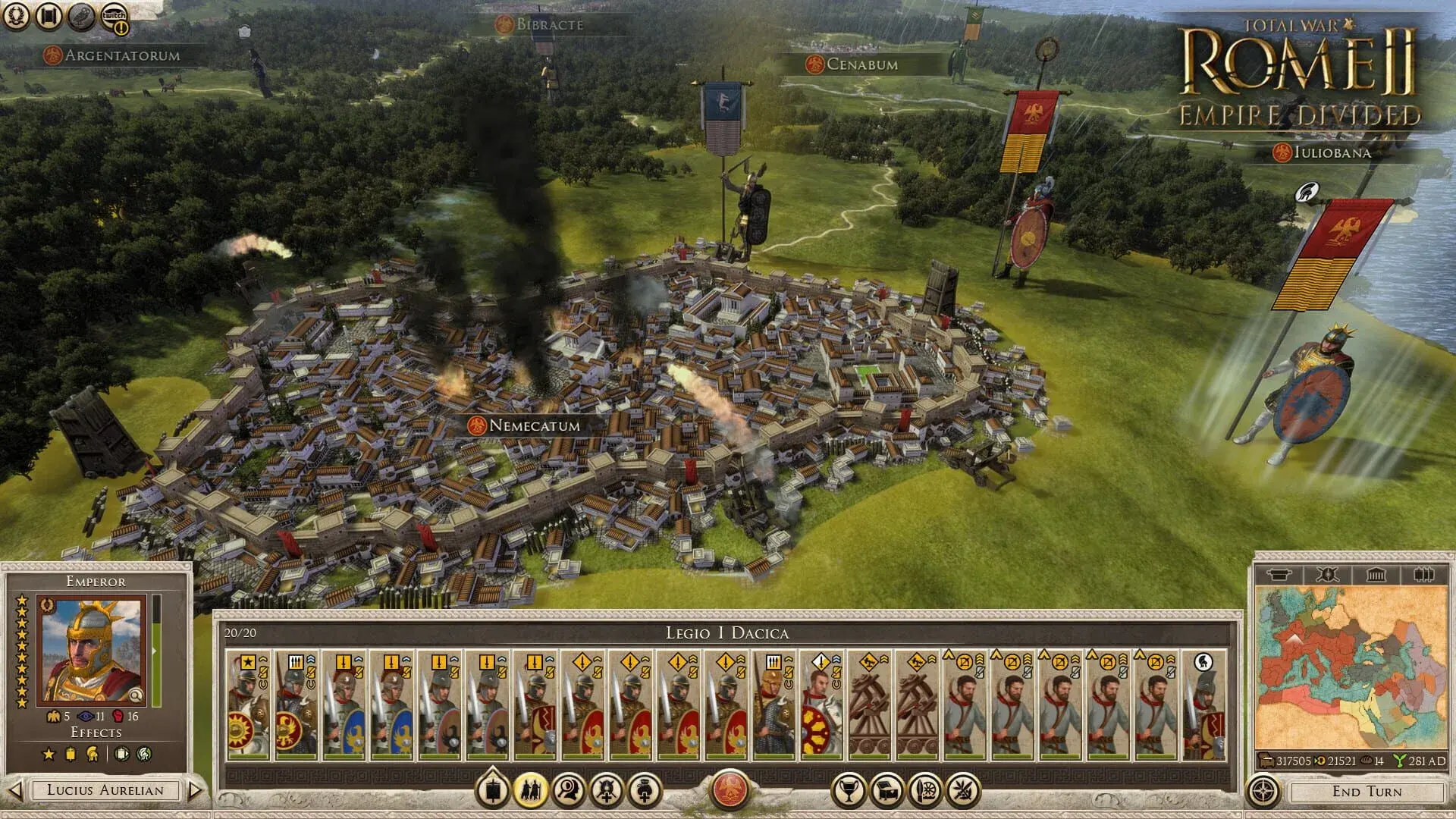 Total War: Rome II - Empire Divided - akcja w grze